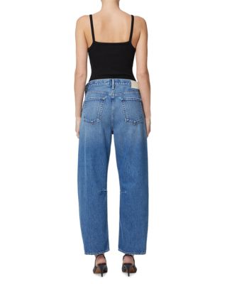 Miro High Rise Ankle Barrel Jeans in Pacifica
