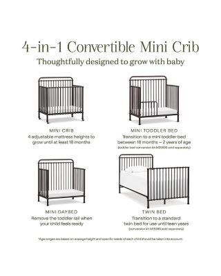 Winston 4-in-1 Convertible Mini Crib