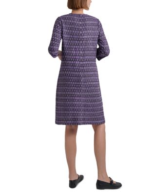 Metallic Tweed Shift Dress