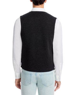 Merino Wool Button Front Vest - Exclusive 