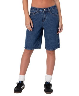 Edikted - Stargirl Denim Bermuda Shorts