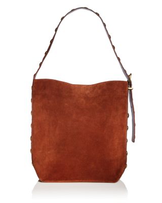 Madewell - The Essentials Studded Suede Bucket Tote