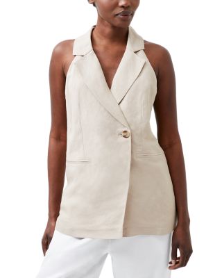 FRENCH CONNECTION - Birdie Linen Blend Vest