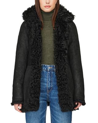Milky Way Reversible Shearling Coat