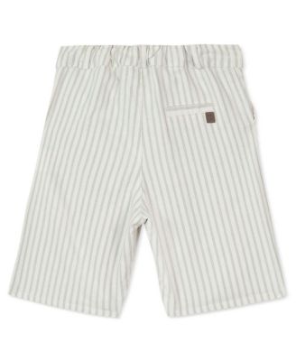 Boys' Sea Green Striped Shorts - Little Kid