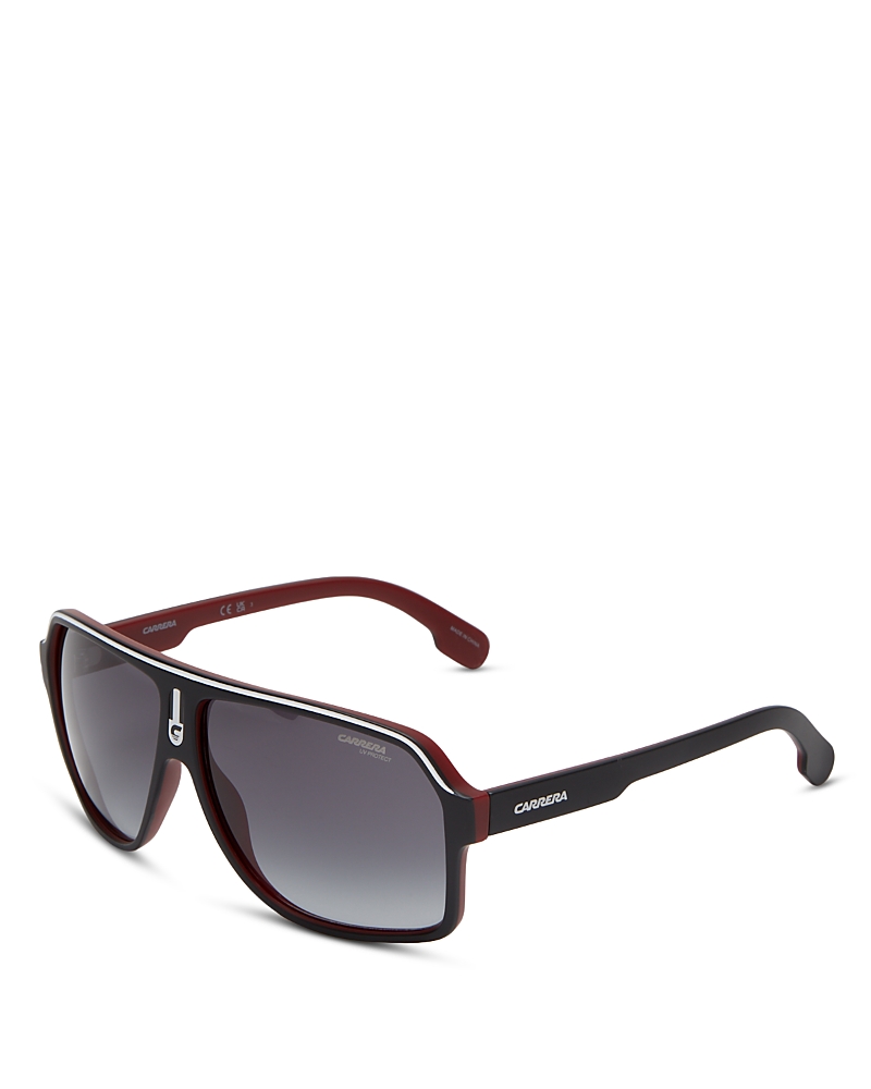 Carrera Oversized Flat Top Aviator Sunglasses, 65mm