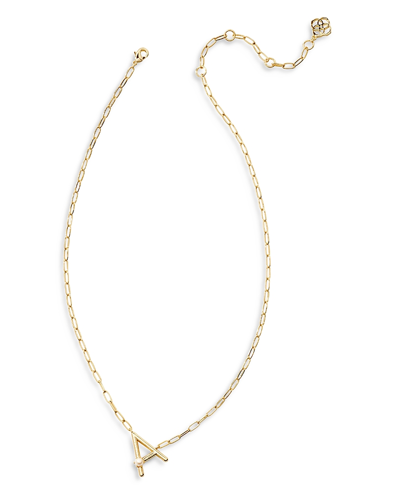 Kendra Scott Cultured Freshwater Pearl Letter Pendant Necklace, 19-22