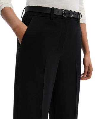 Theory Admiral Crepe Relaxed Straight Pants | Bloomingdale's