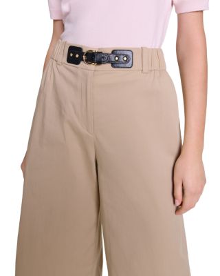 Piuma Wide Leg Gabardine Trousers