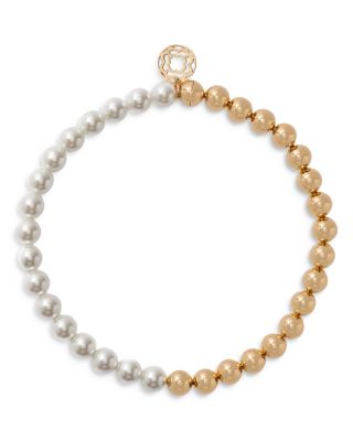 Maje Ball & Pearlescent Bead Choker Necklace, 14