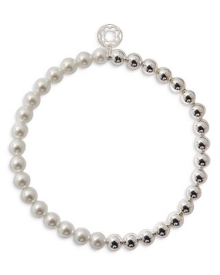 Maje Ball & Pearlescent Bead Choker Necklace, 14