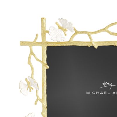 Butterfly Ginkgo Gold Frame, 8" x 10"