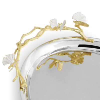 Butterfly Ginkgo Gold Large Tray