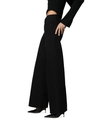 The Lou Lou Low Rise Wide Leg Jeans in Black