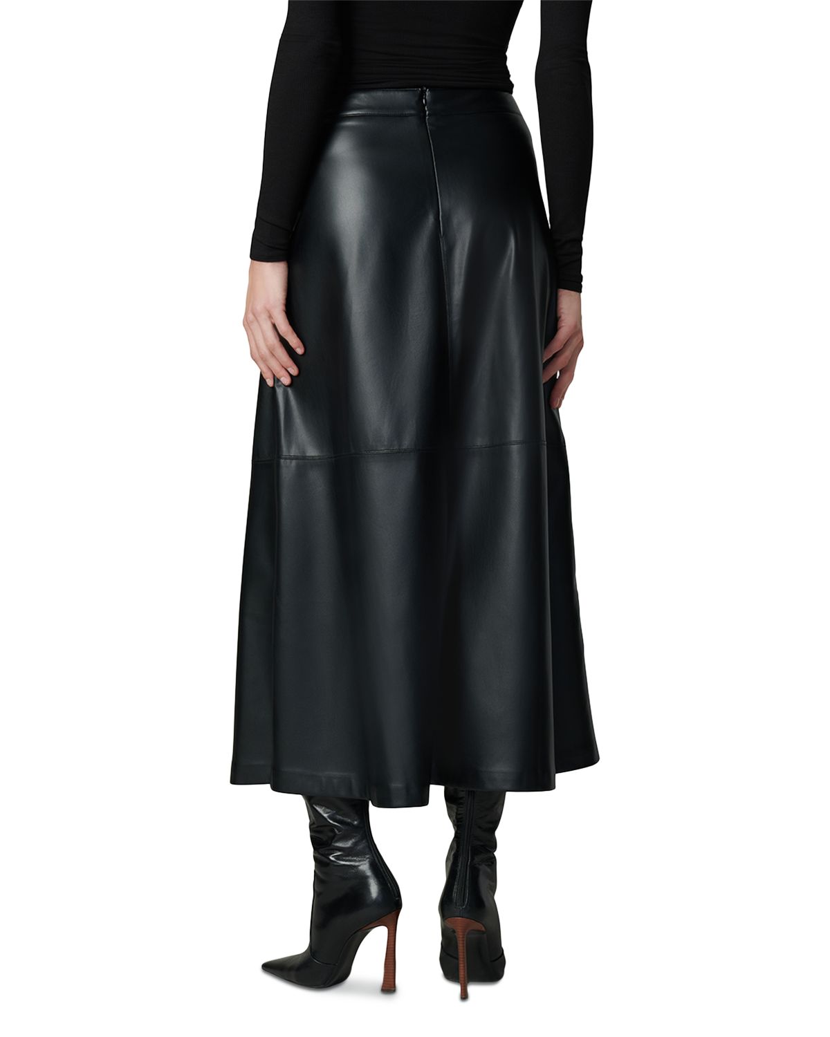 x Dani Michelle The Tavi Faux Leather Maxi Skirt thumbnail 3