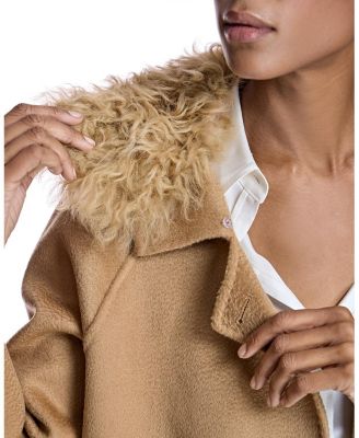 Belted Wool Coat with Collar