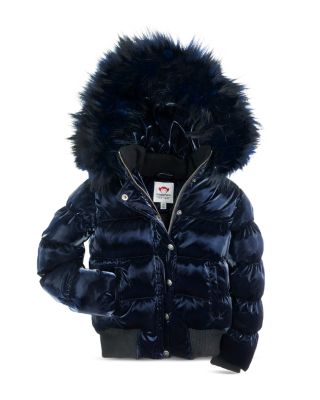 Girls' Kyla Faux Fur Trim Puffer Coat - Little Kid, Big Kid