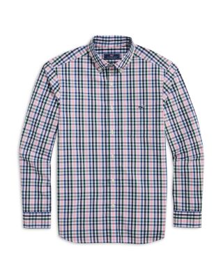 Vineyard Vines Men's Classic Fit Poplin Button-Down Shirt – Stretch Cotton, Long Sleeve, Timeless Style