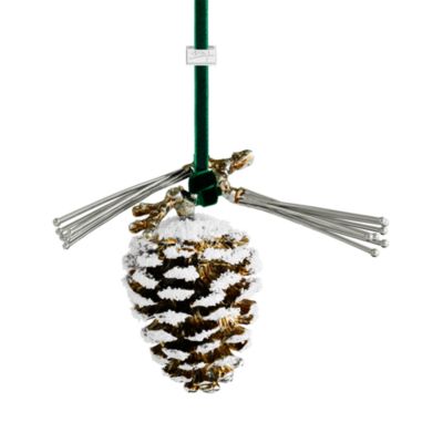 Snowy Pine Cone Ornament