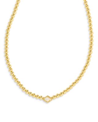 Kendra Scott Abbie Mother of Pearl Beaded Choker Necklace, 13.5 - 17.5