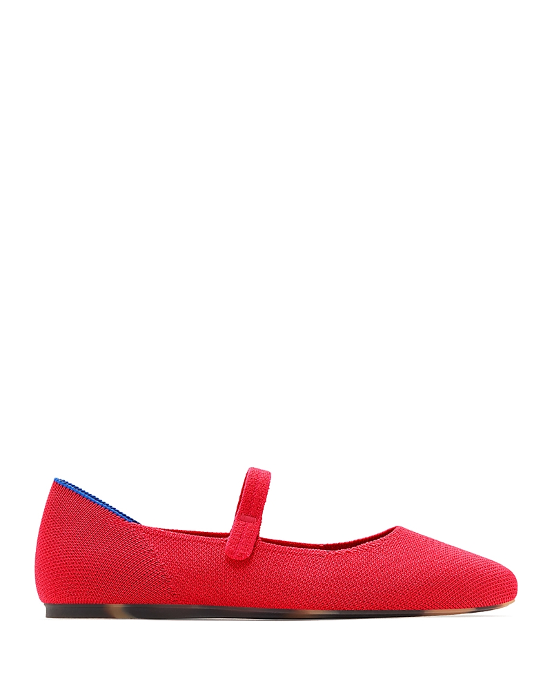 Rothys Square Mary Jane Flats In Lollipop Red