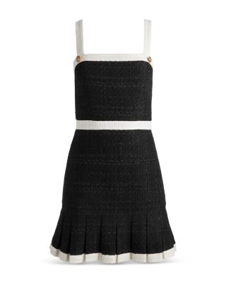 knee length dresses for ladies Loveshackfancy Clarine Gingham Bow Mini Dress main image 1
