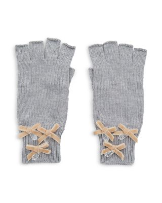 Lele Sadoughi - Bow Embellished Fingerless Gloves