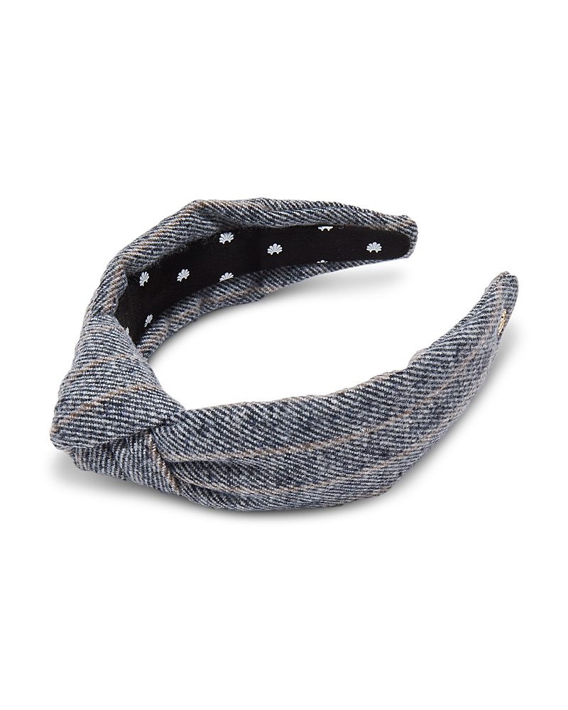 Lele Sadoughi Knotted Tweed Headband In Gray