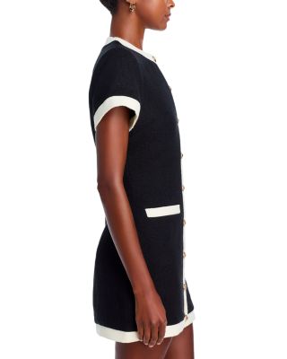 Tweed Short Sleeve Mini Dress - Exclusive