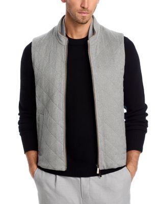 Maurizio Baldassari Cashmere Diamond Quilted Vest - Exclusive