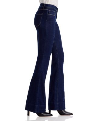 Lenora Low Rise Seamed Flare Jeans in Koval