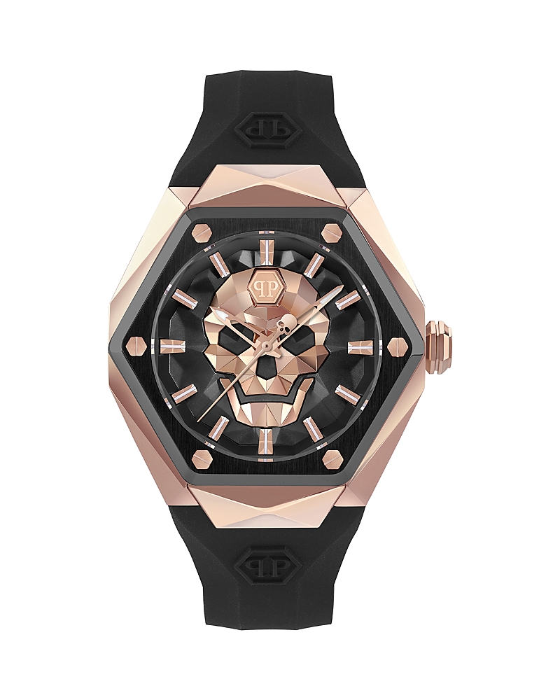 Shop Philipp Plein The $kull Spikes Watch, 45mm In Black
