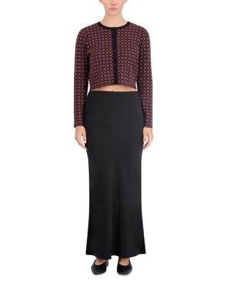 Cropped Crewneck Cardigan