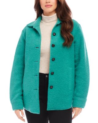 Karen Kane Petites Brushed Shirt Jacket