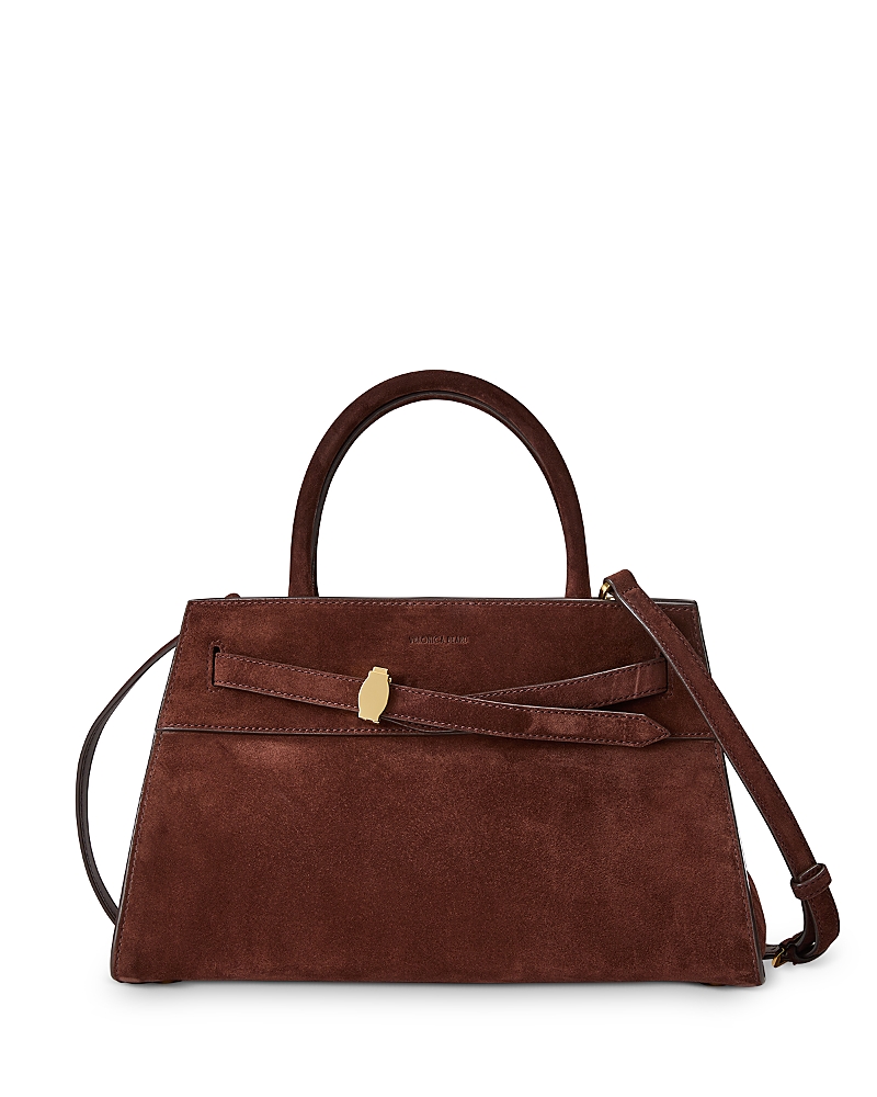 Veronica Beard Suede Dash Bag In Brown