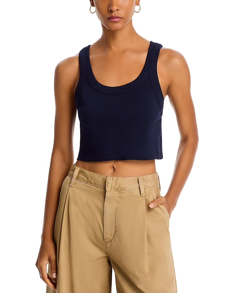 A.l.c A. L.c. Halsey Cotton Tank Top In Maritime Navy