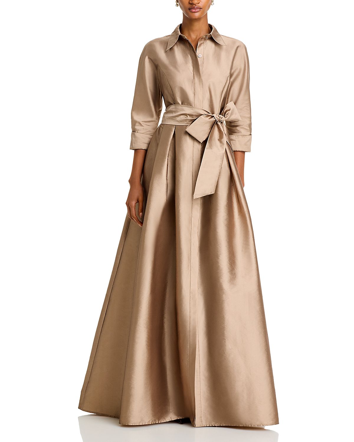 Teri Jon by Rickie Freeman Shirt Dress Gown