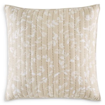 Sky - Elena Acanthus Chenille Reversible Quilted Euro Sham Set - Exclusive