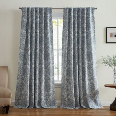 Giovanni Medallion Blackout Window Curtain Panel, 52" x 84"