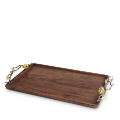 Pine Cone Medium Wood Tray