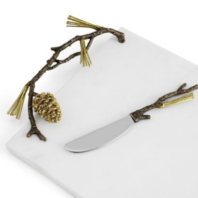 Pine Cone Cheeseboard with Knife