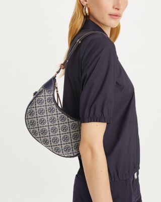 T Monogram Crescent Bag