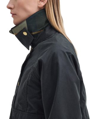 Beadnell Cropped Waxed Coat - thumbnail 4
