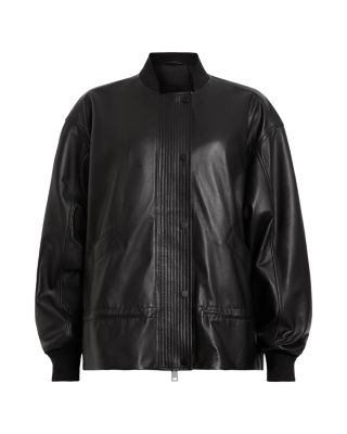 Sofi Leather Bomber Jacket