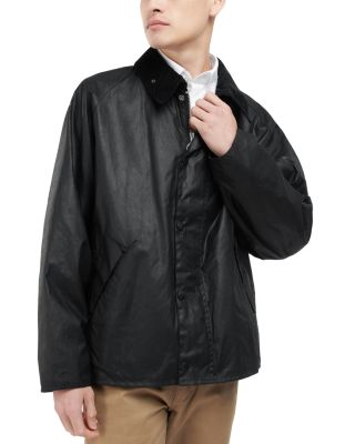 Barbour Os Transport Wax Jacket In Black | ModeSens 