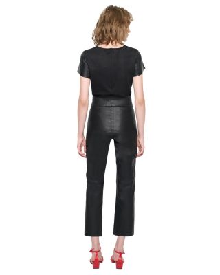 Reagan Stretch Leather Leggings