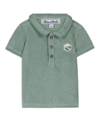 Tartine et Chocolat Boys' Monogram Terrycloth Polo Shirt - Little Kid