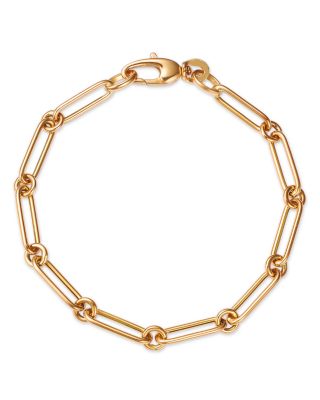Moon & Meadow 14K Yellow Gold Mixed Oval Link Bracelet