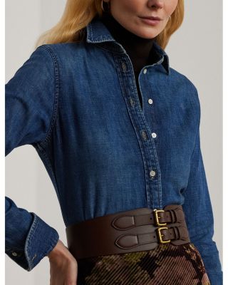 Button Front Denim Shirt