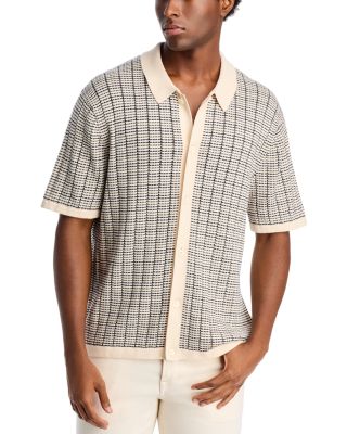 Madewell - York Cotton Knit Grid Check Slim Fit Button Down Shirt